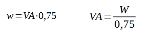 formula VA=